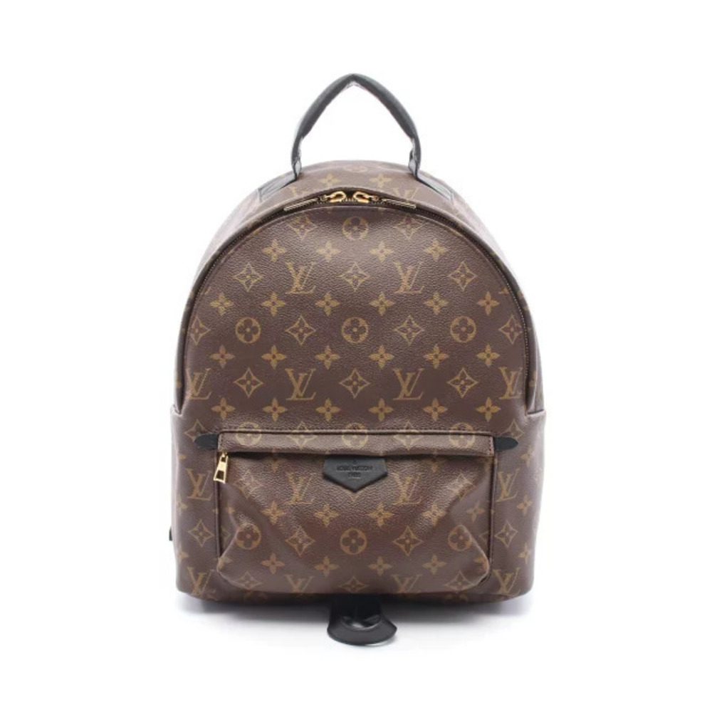 Louis Vuitton Palm Springs Backpack Rucksack Bag Canvas Leather Monogram Brown